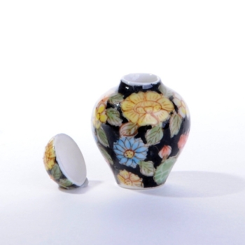 Small covered vase