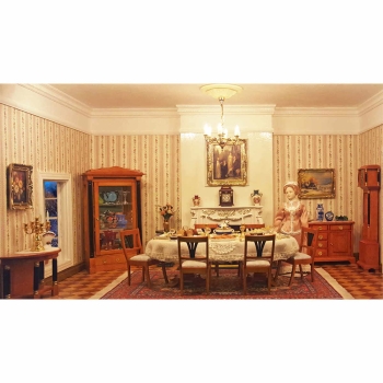 Biedermeier mirror and wall table