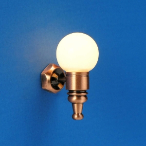 Wall-mounted lamp with glass ball, MiniLux