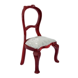 Upholstered chair / café chair, mahogany