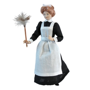 Housemaid with feather duster