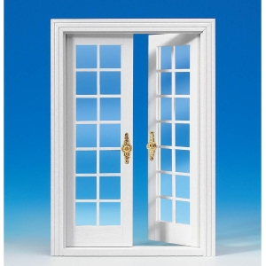 French double door, white - 2nd choice