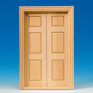 Salon door with two leaves