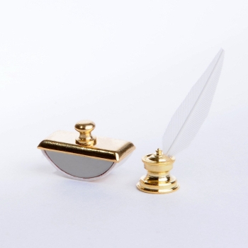 Inkwell with nib and ink eraser - 2nd choice