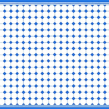 Tapete blaue Fliesen