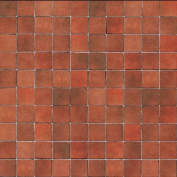 Terracotta tiles, embossed