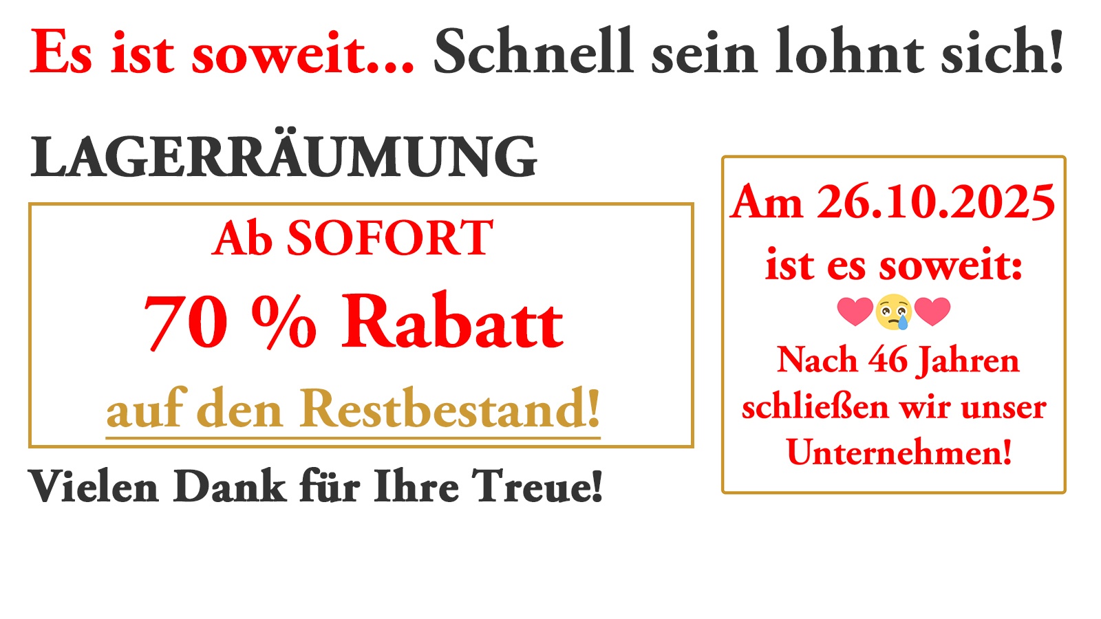 Nutzen Sie diese letzte Chance Ihren Traum zu verwirklichen! Nutzen Sie diese letzte Chance Ihren Traum zu verwirklichen!