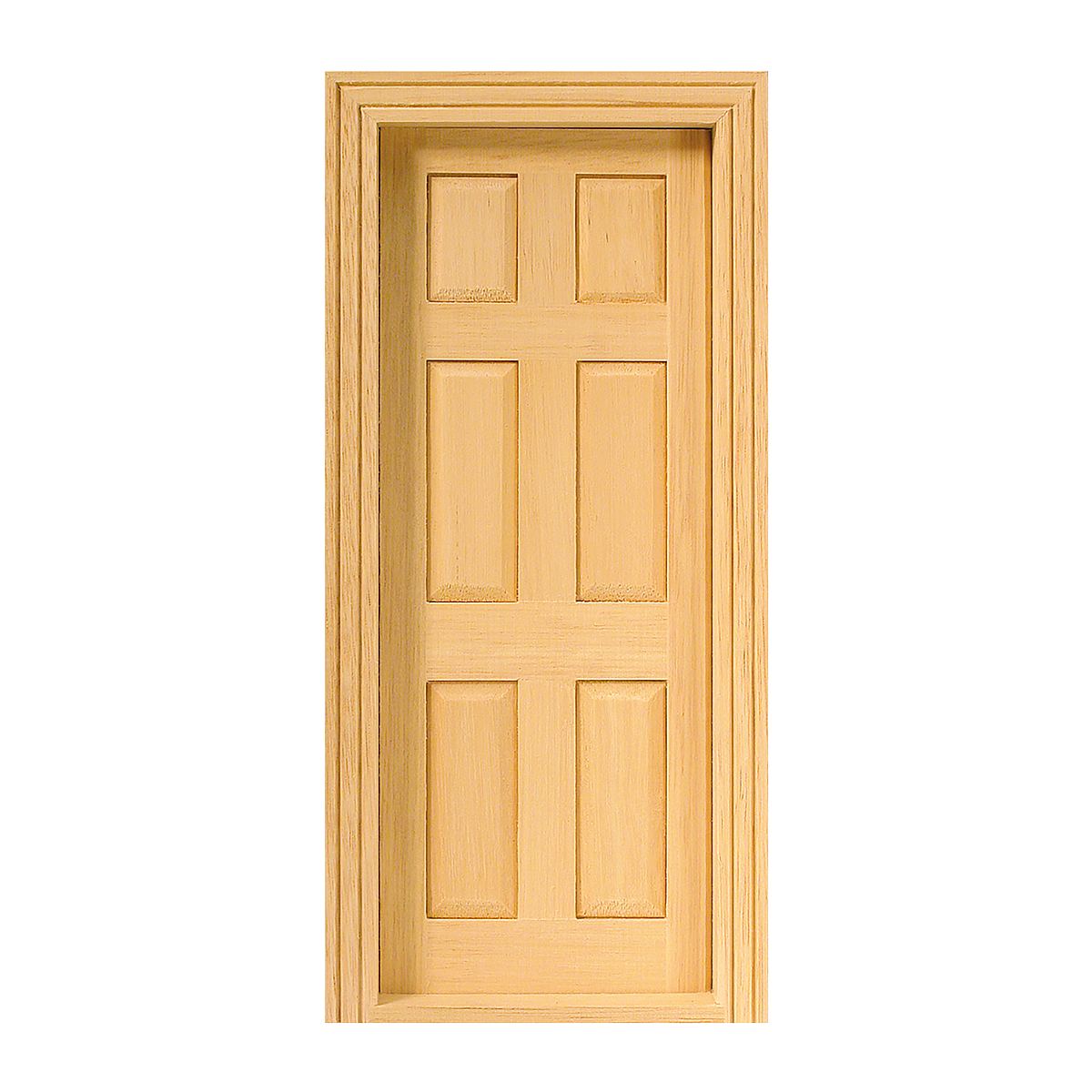 Panel door, natural wood